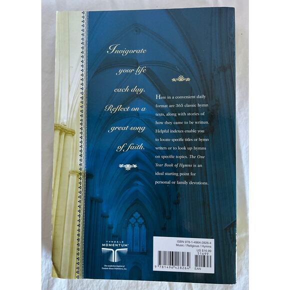 The One Year Book of Hymns 365 Devotionals Based on Popular Hymns - Picture 2 of 8